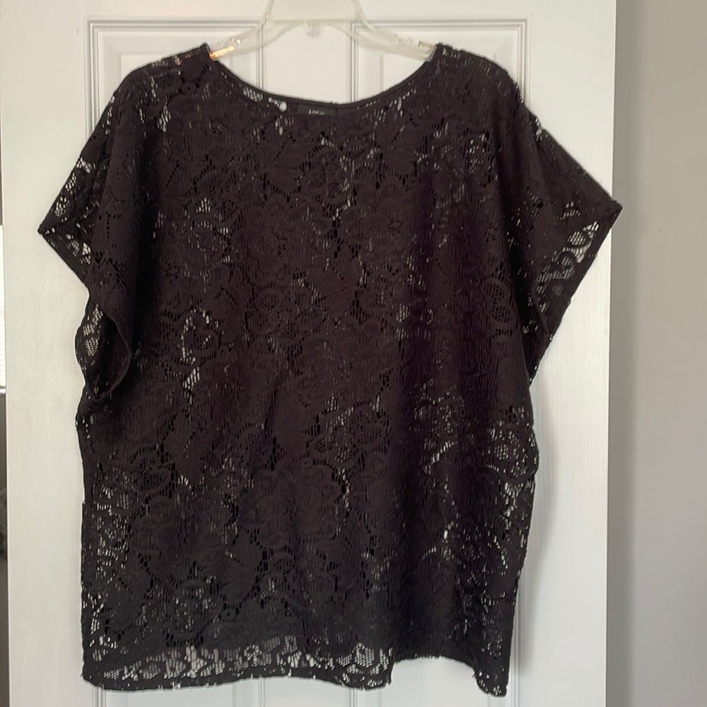 Black lace top